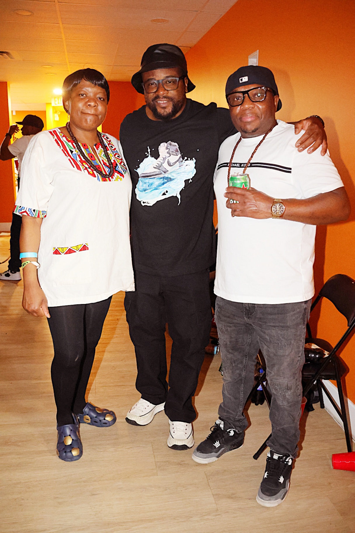 Friends posing together at ZimConnect 2026 ArtSphere