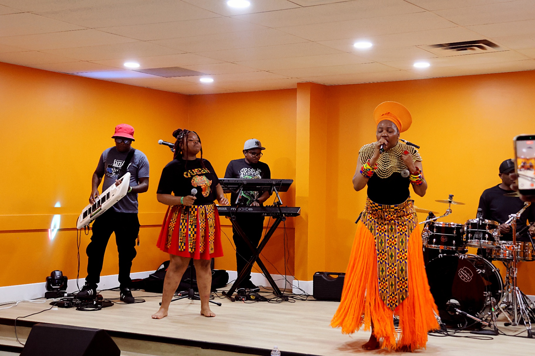 Live band performing at ZimConnect 2026 ArtSphere