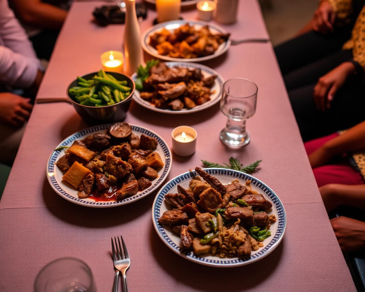 Zimbabwean food on the table
